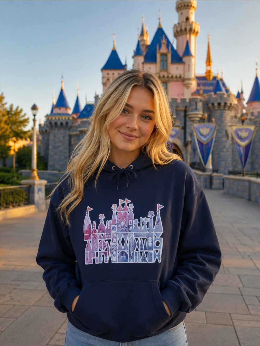 Adult Small World Inspired Hoodie